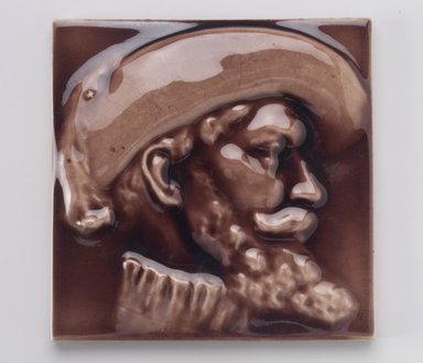 International Tile Company. <em>Tile</em>, 1882-1888. Earthenware, 3/4 x 6 x 6 in. (1.9 x 15.2 x 15.2 cm). Brooklyn Museum, Gift of Susan I. Padwee in honor of Dr. Barry R. Harwood, 1998.149.1. Creative Commons-BY (Photo: Brooklyn Museum, 1998.149.1.jpg)