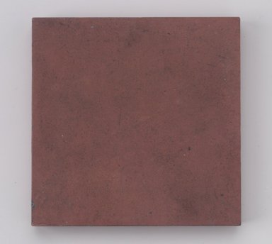 International Tile Company. <em>Tile</em>, 1882–1888. Unglazed earthenware, 1/2 x 4 1/2 x 4 1/2 in. (1.3 x 11.4 x 11.4 cm). Brooklyn Museum, Gift of Susan I. Padwee in honor of Dr. Barry R. Harwood, 1998.149.3. Creative Commons-BY (Photo: Brooklyn Museum, 1998.149.3.jpg)