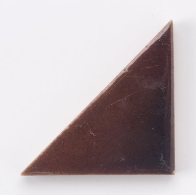 International Tile Company. <em>Tile</em>, 1882–1888. Earthenware, 1/2 x 6 x 3 in. (1.3 x 15.2 x 7.6 cm). Brooklyn Museum, Gift of Susan I. Padwee in honor of Dr. Barry R. Harwood, 1998.149.6. Creative Commons-BY (Photo: Brooklyn Museum, 1998.149.6.jpg)