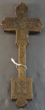 Amhara. <em>Hand Cross (mäsqäl)</em>, late 18th or early 19th century. Wood, 13 1/4 x 5 1/4 x 7/8 in.  (33.7 x 13.3 x 2.2 cm). Brooklyn Museum, Gift of Eric Goode, 1998.173.3. Creative Commons-BY (Photo: Brooklyn Museum, 1998.173.3_PS10.jpg)