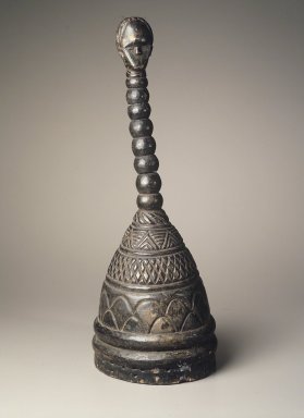 Gola. <em>Poro society mask (gbetu)</em>, early 20th century. Wood, height: 26 1/2 in. (67.3 cm); diameter: 9 3/4 in. (24.8 cm). Brooklyn Museum, Gift of Blake Robinson, 1998.80.1. Creative Commons-BY (Photo: Brooklyn Museum, 1998.80.1_transpc004.jpg)