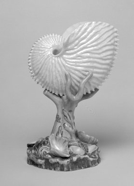Worcester Royal Porcelain Co. (founded 1751). <em>Vase</em>, ca. 1875. Porcelain, 7 x 4 1/2 x 2 5/8 in. (17.8 x 11.4 x 6.7 cm). Brooklyn Museum, Gift of the Estate of Harold S. Keller, 1999.152.140. Creative Commons-BY (Photo: Brooklyn Museum, 1999.152.140_bw.jpg)