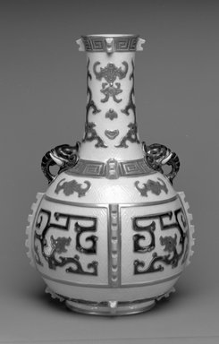 Worcester Royal Porcelain Co. (founded 1751). <em>Vase, shape 320</em>, introduced 1873, made 1876. Porcelain, 13 1/2 x 8 1/2 x 8 1/2 in. (34.3 x 21.6 x 21.6 cm). Brooklyn Museum, Gift of the Estate of Harold S. Keller, 1999.152.320. Creative Commons-BY (Photo: Brooklyn Museum, 1999.152.320_bw.jpg)