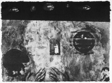 Kiki Smith (American, born Germany, 1954). <em>[Untitled]</em>, 1991. Lithograph, 22 1/2 x 30 1/2 in.  (57.2 x 77.5 cm). Brooklyn Museum, Emily Winthrop Miles Fund, 1999.17.1. © artist or artist's estate (Photo: Brooklyn Museum, 1999.17.1.jpg)
