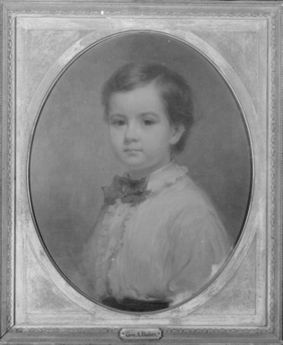 George Augustus Baker Jr. (American, 1821-1880). <em>John Caflin Southwick, Jr.</em>, 1870. Oil on canvas, 21 x 17in. (53.3 x 43.2cm). Brooklyn Museum, Gift of the American Art Council, 1999.54.5 (Photo: Brooklyn Museum, 1999.54.5_bw.jpg)