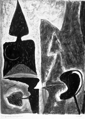 John von Wicht (American, born Germany, 1888-1970). <em>Symbolic Integration</em>. Lithograph, sheet: 23 x 16 in.  (58.4 x 40.6 cm);. Brooklyn Museum, Gift of Dr. Clark S. Marlor, 1999.62.1 (Photo: Brooklyn Museum, 1999.62.1_bw.jpg)