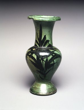  <em>Vase with Floral Decoration</em>, 960-1279 C.E. Stoneware with slip and lead glaze, 7 1/4 x 4 1/4 x 2 5/8 in.  (18.4 x 10.8 x 6.7 cm). Brooklyn Museum, Bequest of Mr. and Mrs. Myron S. Falk, Jr., 2001.6.1. Creative Commons-BY (Photo: Brooklyn Museum, 2001.6.1_transp5097.jpg)