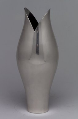 Gorham Manufacturing Company (1865–1961). <em>Vase</em>, ca. 1955. Silverplate, 7 3/4 x 3 3/16 x 3 3/16 in. (19.7 x 8.1 x 8.1 cm). Brooklyn Museum, Gift of Richard L. Huggins, 2002.14.2. Creative Commons-BY (Photo: Brooklyn Museum, 2002.14.2.jpg)