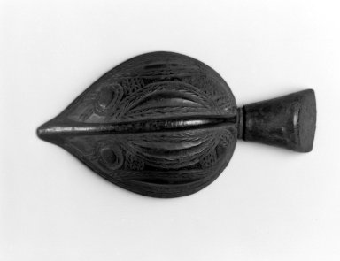 Grebo. <em>Ladle with Bird Face</em>, late 19th century. Wood, 11 1/4 x 5 3/4 x 3 in. (28.6 x 14.6 x 7.6 cm). Brooklyn Museum, Gift of Blake Robinson, 2002.31.12. Creative Commons-BY (Photo: Brooklyn Museum, 2002.31.12_bw.jpg)