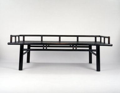  <em>Daybed</em>, 18th century. Soft wood with caning and lacquer, 25 x 75 3/4 x 37 1/2 in. (63.5 x 192.4 x 95.3 cm). Brooklyn Museum, Gift of Dr. Alvin E. Friedman-Kien, 2002.94. Creative Commons-BY (Photo: Brooklyn Museum, 2002.94_transp5781.jpg)