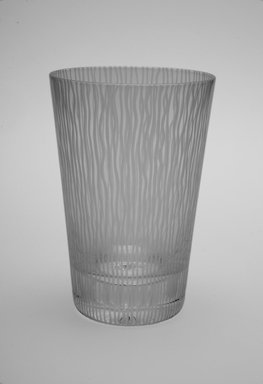 Sol LeWitt (American, 1928–2007). <em>Drinking Glass, One of a Set of Four</em>, 2002. Glass, 5 x 3 3/8 x 3 3/8 in. (12.7 x 8.6 x 8.6 cm). Brooklyn Museum, H. Randolph Lever Fund, 2003.56.2. Creative Commons-BY (Photo: Brooklyn Museum, 2003.56.2.jpg)