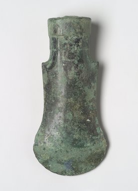  <em>Axe</em>, 7th-6th century B.C.E. Bronze, 3 3/4 x 2 1/4 x 1 1/8 in. (9.5 x 5.7 x 2.9 cm). Brooklyn Museum, Anonymous gift, 2003.82.6. Creative Commons-BY (Photo: Brooklyn Museum, 2003.82.6.jpg)