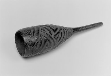 Kuba. <em>Clyster</em>, 19th century. Wood, 9 7/8 x 2 3/4 x 2 3/4 in. (25.1 x 7 x 7 cm). Brooklyn Museum, Gift of Drs. John I. and Nicole Dintenfass, 2004.106.3. Creative Commons-BY (Photo: Brooklyn Museum, 2004.106.3_bw.jpg)