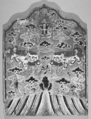  <em>Furniture Panel</em>. Wood with polychrome, 31 5/8 x 23 13/16 x 1 1/4 in. (80.4 x 60.5 x 3.2 cm). Brooklyn Museum, Gift of Dr. Alvin E. Friedman-Kien, 2004.112.13. Creative Commons-BY (Photo: Brooklyn Museum, 2004.112.13.jpg)