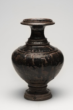  <em>Vase</em>, 12th-13th century. Stoneware with dark brown glaze, 10 1/4 x 7 in. (26 x 17.8 cm). Brooklyn Museum, The Peggy N. and Roger G. Gerry Collection, 2004.28.223. Creative Commons-BY (Photo: Brooklyn Museum, 2004.28.223_view01_PS11.jpg)