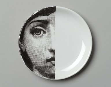 Fornasetti Plate - Black