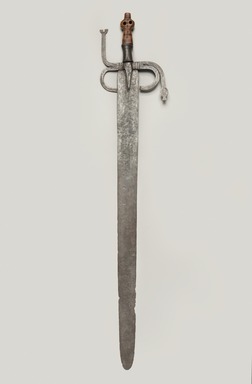 Kongo. <em>Sword</em>. Iron, ivory, 34 in. (86.4 cm). Brooklyn Museum, Gift of Dr. Werner Muensterberger and Michael Ward, 2006.66.10. Creative Commons-BY (Photo: Brooklyn Museum, 2006.66.10_front_PS11.jpg)