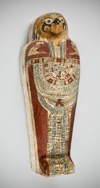  <em>Corn Mummy</em>, 305 B.C.E.–150 C.E. Wood, clay, sand, corn, linen, 5 3/4 x 6 7/8 x 19 11/16 in. (14.6 x 17.5 x 50 cm). Brooklyn Museum, Gift of Caren Golden in memory of Eleanor L. Golden, 2007.1a-c. Creative Commons-BY (Photo: Brooklyn Museum (Gavin Ashworth,er), 2007.1a-c_Gavin_Ashworth_photograph.jpg)