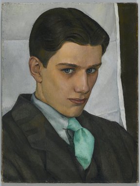 Luigi Lucioni (American, born Italy, 1900-1988). <em>Paul Cadmus</em>, 1928. Oil on canvas, 16 x 12 1/8 in. (40.6 x 30.8 cm). Brooklyn Museum, Dick S. Ramsay Fund, 2007.28 (Photo: Brooklyn Museum, 2007.28_PS2.jpg)