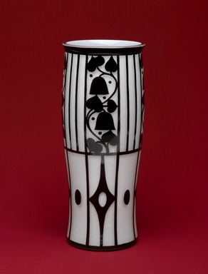 Josef Hoffmann (Austrian, 1870-1956). <em>Vase</em>, 1912. Glass, 8 1/8 x 3 1/4 in. (20.6 x 8.3 cm). Brooklyn Museum, Gift of Frederick A. McConkey, 2007.67.1. Creative Commons-BY (Photo: Brooklyn Museum, 2007.67.1_view3_PS2.jpg)