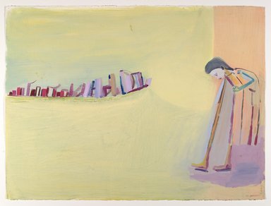 Amy Sillman (American, Detroit, MI, born 1955). <em>30 Drawings</em>, 2001-2002. Acrylic and opaque watercolor on paper, Each: 22 x 30 in. (55.9 x 76.2 cm). Brooklyn Museum, Purchase gift of John and Barbara Vogelstein, Norman and Arline Feinberg, Stephanie and Tim Ingrassia, and Phillip and Tracey Riese, 2008.53.2a-dd. © artist or artist's estate (Photo: Brooklyn Museum, 2008.53.2c_PS6.jpg)