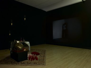 Hernan Bas (American, born 1978). <em>The Aesthete's Toy</em>, 2004. Mixed media installation with DVD projection, Variable dimensions. Brooklyn Museum, Gift of the Rubell Family Collection, Miami, 2009.6. © artist or artist's estate (Photo: Brooklyn Museum, 2009.6_PS2.jpg)