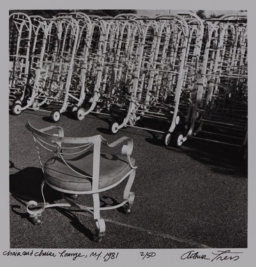 Arthur Tress (American, born 1940). <em>Chair and Chaise Lounge, NY</em>, 1981. Gelatin silver photograph, 11 x 14 in. (27.9 x 35.6 cm). Brooklyn Museum, Gift of William and Marilyn Braunstein, 2009.86.11. © artist or artist's estate (Photo: Brooklyn Museum, 2009.86.11_PS20.jpg)