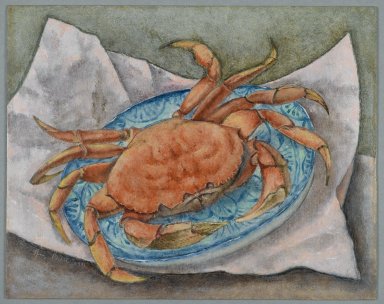 George Biddle (American, 1885-1973). <em>Giant Crab</em>, 1941. Oil on Masonite, 16 x 20 in. (40.6 x 50.8 cm). Brooklyn Museum, Gift of Constance L. and Henry Christensen III, 2010.3.3. © artist or artist's estate (Photo: Brooklyn Museum, 2010.3.3_PS2.jpg)