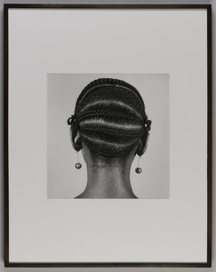 J. D. 'Okhai Ojeikere (Nigerian, 1930-2014). <em>Fro Fro</em>, 1970 (printed 2010). Gelatin silver print, Sheet: 20 x 16 in. (50.8 x 40.6 cm). Brooklyn Museum, Gift of Dr. and Mrs. Samuel S. Mandel, by exchange, 2010.33.2. © artist or artist's estate (Photo: Brooklyn Museum, 2010.33.2_overall_PS20.jpg)