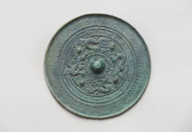  <em>Mirror</em>, 5th–6th century. Bronze, 4 1/2 in. (11.4 cm). Brooklyn Museum, Gift of Dr. and Mrs. John P. Lyden, 2010.85.1. Creative Commons-BY (Photo: Brooklyn Museum, 2010.85.1_PS11.jpg)