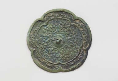  <em>Mirror</em>, 8th century. Bronze, 4 1/8 x 4 1/8 x 1/4 in. (10.5 x 10.5 x 0.6 cm). Brooklyn Museum, Gift of Dr. and Mrs. John P. Lyden, 2010.85.2. Creative Commons-BY (Photo: Brooklyn Museum, 2010.85.2_PS11.jpg)
