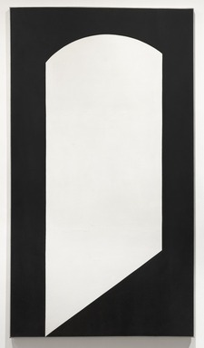 Leon Polk Smith (American, 1906-1996). <em>Correspondence Black-White</em>, 1967. Acrylic on canvas, 90 x 50 in. Brooklyn Museum, Bequest of Leon Polk Smith, 2011.12.7. © artist or artist's estate (Photo: Brooklyn Museum Photograph, 2011.12.7_PS11.jpg)
