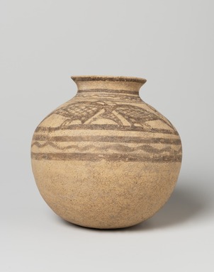  <em>Painted Vessel</em>, late 3rd millennium B.C.E. Clay, slip, height: 4 15/16 in. (12.5 cm). Brooklyn Museum, Gift of the Arthur M. Sackler Foundation, NYC, in memory of James F. Romano, 2015.65.13. Creative Commons-BY (Photo: Brooklyn Museum, 2015.65.13_view01_PS11.jpg)
