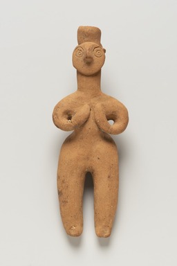 Ancient Near Eastern. <em>Female Figurine</em>, ca. 1000-800 B.C.E. Clay, 7 1/2 x Diam. 2 3/4 in. (19 x 7 cm). Brooklyn Museum, Gift of the Arthur M. Sackler Foundation, NYC, in memory of James F. Romano, 2015.65.25. Creative Commons-BY (Photo: Brooklyn Museum, 2015.65.25_view01_PS11.jpg)