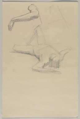 Jeremy Deller (British, born 1966). <em>Untitled (Lying Pose with Details of Arm) from Iggy Pop Life Class by Jeremy Deller</em>, 2016. Graphite pencil and powdered graphite on paper, 18 x 12 in. (45.7 x 30.5 cm). Brooklyn Museum, Brooklyn Museum Collection, 2016.3.22b. © artist or artist's estate (Photo: Brooklyn Museum, 2016.3.22b_PS9.jpg)