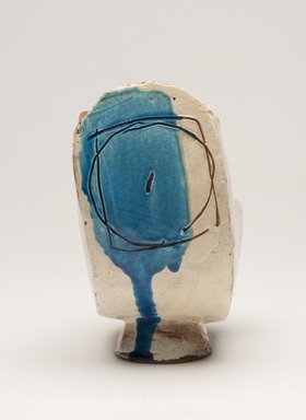 Suzuki Osamu (Japanese, 1926–2001). <em>Vessel</em>, ca. 1960. Glazed porcelain, 6 11/16 × 5 1/2 × 3 9/16 in. (17 × 14 × 9 cm). Brooklyn Museum, Partial gift of Steven Korff and Marcia Van Wagner and Bertram H. Schaffner Asian Art Fund, 2020.1.3 (Photo: Brooklyn Museum, 2020.1.3_overall_PS11.jpg)