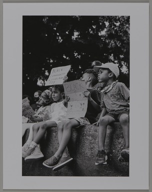 Natiah Jones. <em>Bedstuy Youth, Brooklyn, June 2020</em>, June 2020. Inkjet print, image: 12 × 8 in. (30.5 × 20.3 cm). Brooklyn Museum, Purchased with funds given by the Charina Endowment Fund, 2021.12.1. © artist or artist's estate (Photo: Brooklyn Museum, 2021.12.1_PS20.jpg)