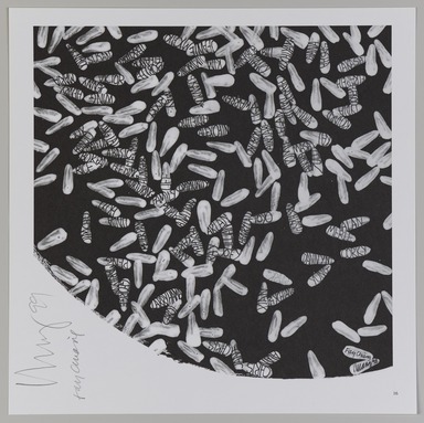 Arlan Huang (American, born 1948). <em>Sweet Rice</em>, 1998; published 1999, distributed 2022. Offset lithograph, sheet: 10 3/4 × 10 3/4 in. (27.3 × 27.3 cm). Brooklyn Museum, Gift of Eugenie Tsai, 2022.10.16 (Photo: Brooklyn Museum, 2022.10.16_PS20.jpg)