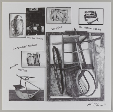 Kim Tran (American, born 1952). <em>From Vietnam to Soho</em>, 1998; published 1999, distributed 2022. Offset lithograph, sheet: 10 3/4 × 10 3/4 in. (27.3 × 27.3 cm). Brooklyn Museum, Gift of Eugenie Tsai, 2022.10.38 (Photo: Brooklyn Museum, 2022.10.38_PS20.jpg)