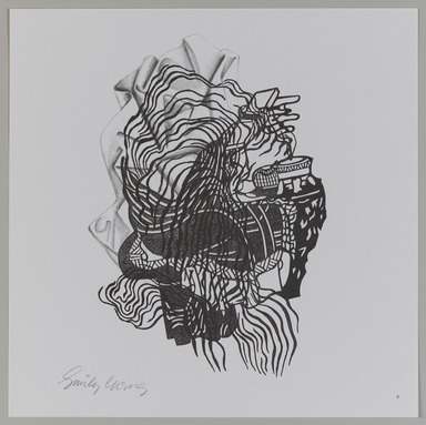 Emily Cheng (American, born 1953). <em>Untitled</em>, 1998; published 1999, distributed 2022. Offset lithograph, sheet: 10 3/4 × 10 3/4 in. (27.3 × 27.3 cm). Brooklyn Museum, Gift of Eugenie Tsai, 2022.10.6 (Photo: Brooklyn Museum, 2022.10.6_PS20.jpg)