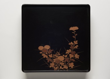 Shunsho VI. <em>Tray, 1 of 5</em>, 18th century. Maki-e lacquer, 10 3/4 x 10 3/4 in. (27.3 x 27.3 cm). Brooklyn Museum, Promised gift of Willard G. Clark, 2022.20.4. Creative Commons-BY (Photo: Brooklyn Museum, 2022.20.4_PS11.jpg)