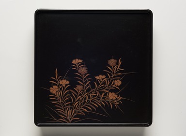 Shunsho VI. <em>Tray, 1 of 5</em>, 18th century. Maki-e lacquer, 10 3/4 x 10 3/4 in. (27.3 x 27.3 cm). Brooklyn Museum, Gift of Willard and Elizabeth Clark, 2022.20.5. Creative Commons-BY (Photo: Brooklyn Museum, 2022.20.5_PS11.jpg)