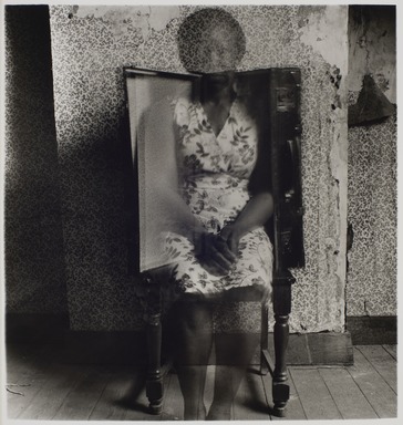Hélène Amouzou (Togolese, born 1969). <em>Autoportrait</em>, 2009, printed 2010. Gelatin silver print, sheet: 12 × 15 1/2 in. (30.5 × 39.4 cm). Brooklyn Museum, Purchased by the Brooklyn Museum with Prints and Drawings Acquisition Fund for the Sir Mark Haukohl Collection at the Los Angeles County Museum of Art and The Brooklyn Museum, 2022.33. © artist or artist's estate (Photo: Brooklyn Museum, 2022.33_PS11.jpg)