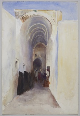 Emily Sargent (American, 1857 – 1936). <em>Sousse</em>, 1902. Pencil and watercolor, 18 1/2 × 12 1/2 in. (47 × 31.8 cm). Brooklyn Museum, Anonymous gift, 2022.57.11 (Photo: Brooklyn Museum, 2022.57.11_PS11.jpg)
