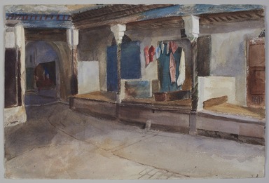Emily Sargent (American, 1857 – 1936). <em>Tunis</em>, 1903. Pencil and watercolor, 12 1/2 × 18 1/2 in. (31.8 × 47 cm). Brooklyn Museum, Anonymous gift, 2022.57.13 (Photo: Brooklyn Museum, 2022.57.13_PS11.jpg)