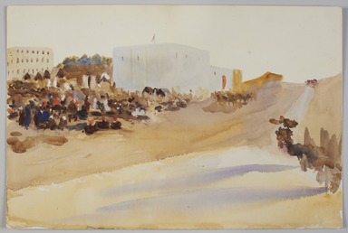 Emily Sargent (American, 1857 – 1936). <em>Tangier</em>. Pencil and watercolor, 12 × 18 in. (30.5 × 45.7 cm). Brooklyn Museum, Anonymous gift, 2022.57.17 (Photo: Brooklyn Museum, 2022.57.17_PS11.jpg)