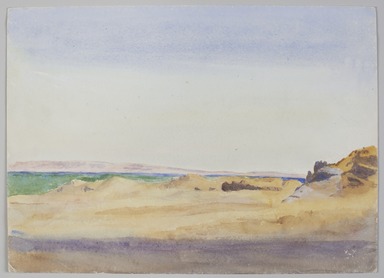 Emily Sargent (American, 1857 - 1936). <em>Landscape, Cairo</em>, 1901. Pencil and watercolor, 10 × 14 in. (25.4 × 35.6 cm). Brooklyn Museum, Anonymous gift, 2022.57.4 (Photo: Brooklyn Museum, 2022.57.4_PS11.jpg)