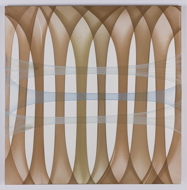 Turiya Magadlela (South African, born 1978). <em>My Womb is at Fault 13</em>, 2016. Nylon and cotton pantyhose and sealant, 39 3/8 × 39 3/8 in. (100 × 100 cm). Brooklyn Museum, Gift of Stefan Simchowitz, in honor of the Brooklyn Museum’s 200th Anniversary, 2023.21. © artist or artist's estate (Photo: Brooklyn Museum, 2023.21_PS20.jpg)
