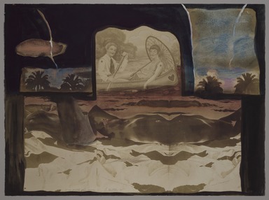 Bea Nettles (American, born 1946). <em>Let Me Paddle Your Canoe</em>, 1975. Printed on artist’s paper using non-silver processes and hand coloring, 19 × 25 in. (48.3 × 63.5 cm). Brooklyn Museum, Gift of the Artist with additional support from the ‎Emily Winthrop Miles Fund, 2023.25.1. © artist or artist's estate (Photo: Brooklyn Museum, 2023.25.1_PS20.jpg)