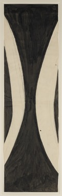 Ellsworth Kelly (American, 1923–2015). <em>Brooklyn Bridge Study</em>, 1956. pencil and ink on paper, 45 1/8 × 13 in. (114.6 × 33 cm). Brooklyn Museum, In honor of the Ellsworth Kelly Centennial, Gift of Jack Shear, 2023.40. © artist or artist's estate (Photo: Brooklyn Museum, 2023.40_PS20.jpg)